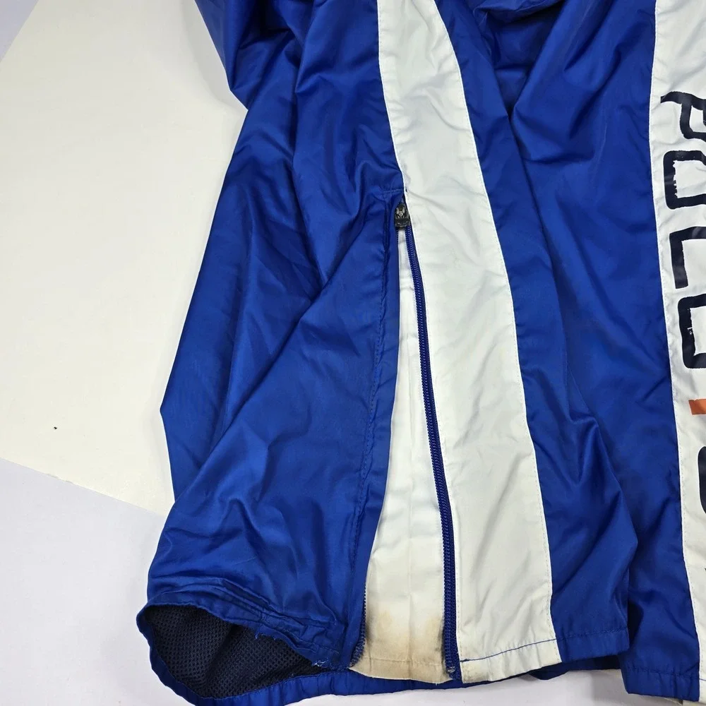 Polo Sport Ralph Lauren Pants Mens 2XL Blue White‎ Side Zip Warm Up Mesh Lined